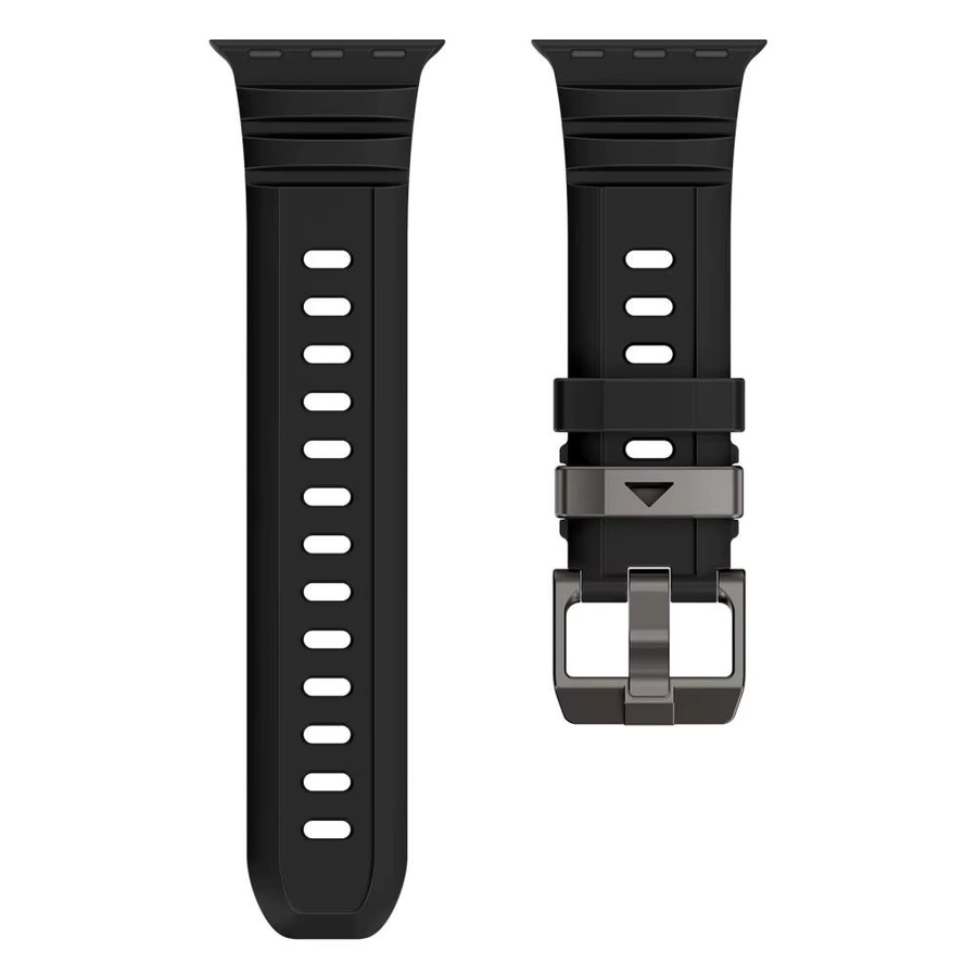 Silikonarmband für Apple Watch, Schwarz, Unisex - Bild 3