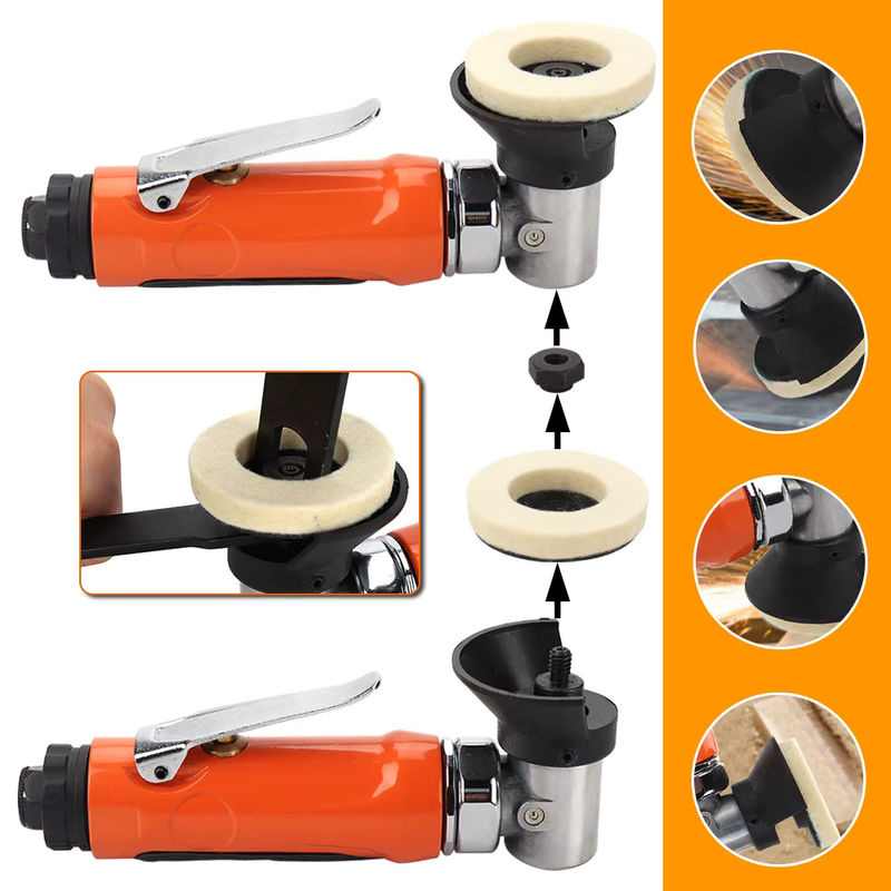 2 Stück SI FANG Wolle Polierscheiben aus Filz für Winkelschleifer, Durchmesser: 50 mm, ideal zum Polieren von Metall, Marmor, Glas und Keramik - Bild 3