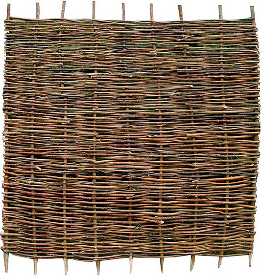Intergard Haselnusszaun Sichtschutz Flechtzaun aus Haselnussholz, H x B: 180 x 180 cm - Bild 1