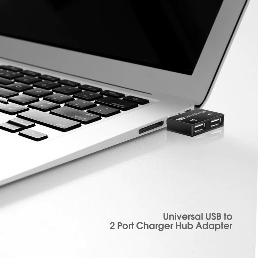 USB Hub Adapter kebidumei USB 2.0 Splitter Konverter in Schwarz für Huawei Xiaomi Macbook Pro - Bild 3