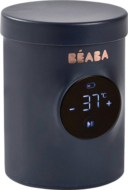 Beaba Milk Nomad Flaschenwärmer in Blau mit 3 Flaschen-Adaptern, kabellos und wiederaufladbar - Bild 1