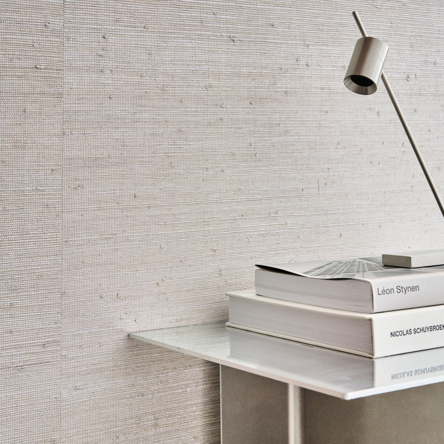 Omexco Tapete Cosmic LAN201 in Silber Gold Weiß mit abstraktem Design aus Vlies und Textil - Bild 1