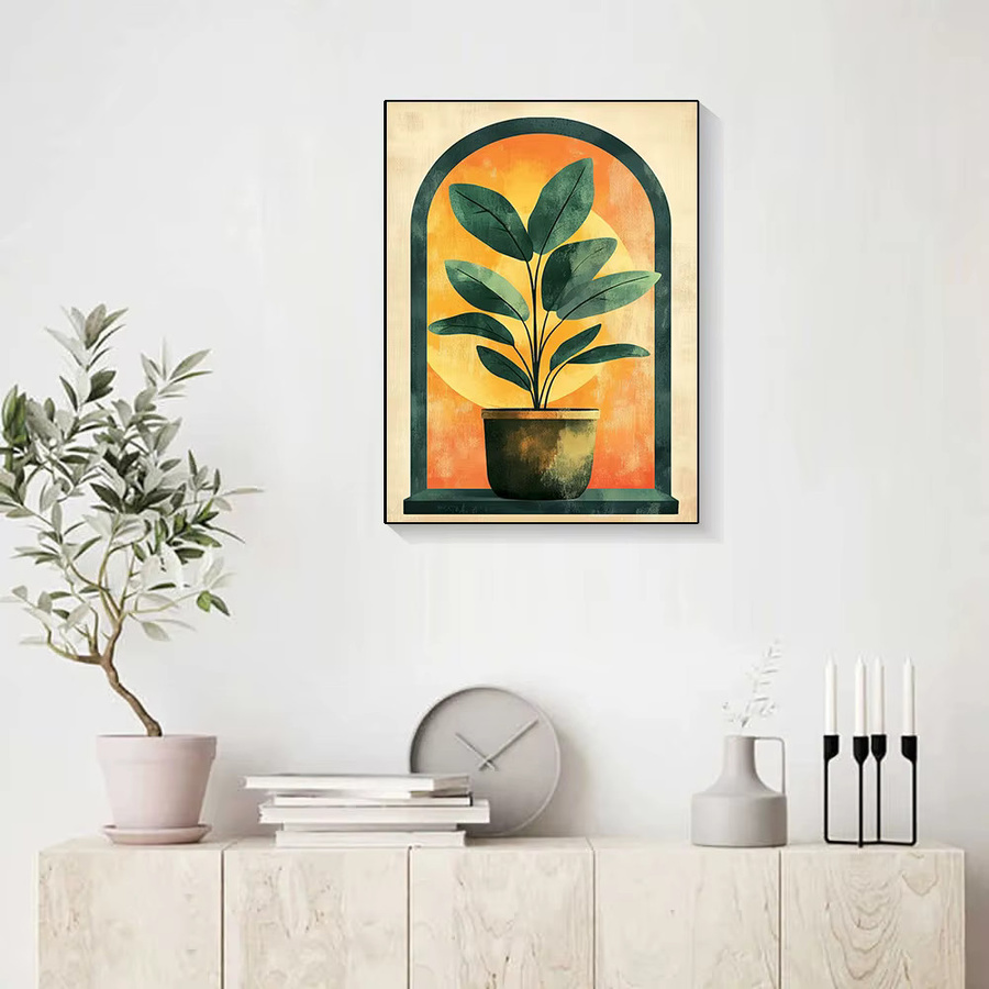 QIZITENG DIY Diamond Painting Set Landschaft und Blumen Motiv für Erwachsene, Mehrfarbig, Wanddekoration - Bild 2
