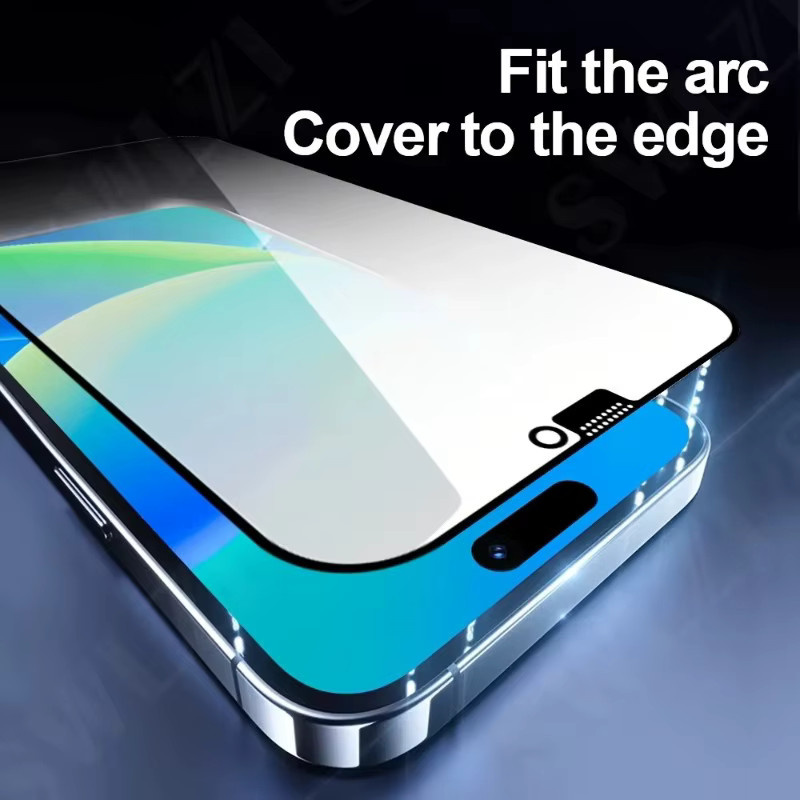 ZMZE 4-in-1 Displayschutz und Kameralinsen-Glas Set für iPhone 17 16 15 14 13 12 11 Pro Max Plus Air 16e transparent - Bild 3