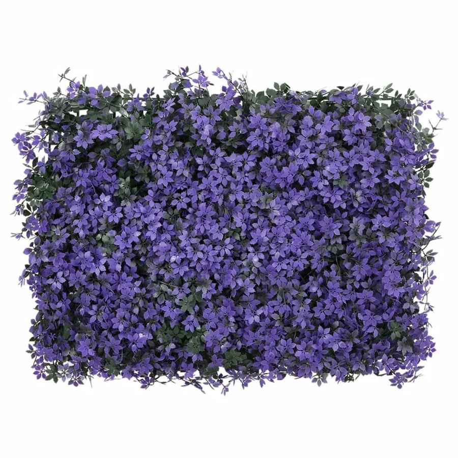 vidaXL Sichtschutz aus künstlichen Blättern, 24 Stück, Lila, B/H: 40 x 60 cm - Bild 2