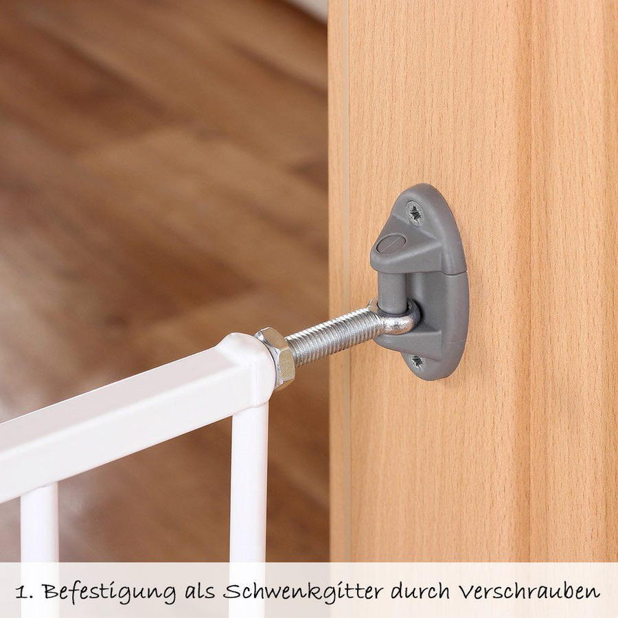 Reer Klemm- und Schraubgitter T-Gate Active Lock aus Metall in Weiß, Breite: 73 - 106 cm - Bild 2