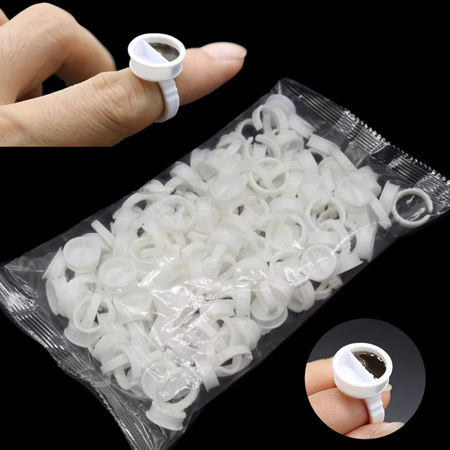 Usiriy Microblading Tattoo Ink Ring Cup Caps, Pigmenthalter - Bild 4