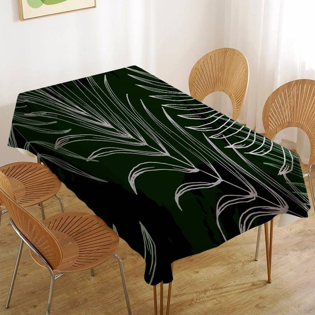 Wasserabweisende Tischdecke von JMG Household Supplies mit tropischem botanischem Blumenmuster in Grün, B/B: 90 x 140 cm - Bild 1