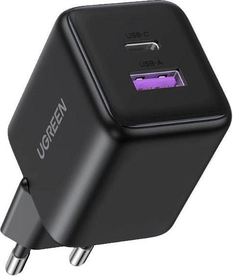 UGREEN X516 Netzladegerät mit 30W, 3A, 1 x USB-A und 1 x USB-C, Schwarz - Bild 1