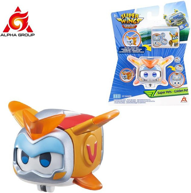 Alpha-Gruppe Super Wings Super Pet-Tino Haustier-Dinosaurier Actionfiguren mit Licht ab 3 Jahren - Bild 1