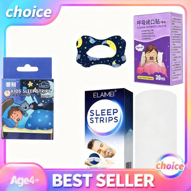 Anti Schnarchen Mund Verschluss Band, 30 Stück, Unisex - Bild 1