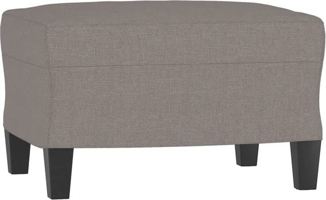 vidaXL Fußhocker Beige Stoff B: 60 cm, T: 50 cm, H: 41 cm - Bild 1