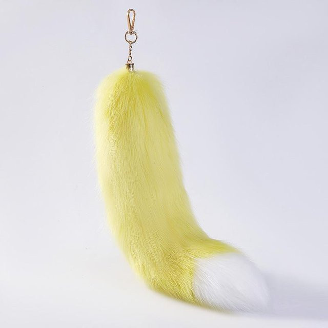 YIRAN Schlüsselanhänger Waschbärpelz, Rosa, Unisex - Bild 1