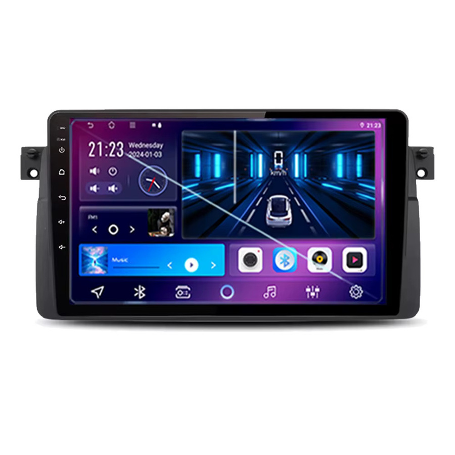 Nevegetor Android 15 Autoradio Stereo für BMW E46 M3 318/320/325/330/335 mit Carplay, GPS Navigation und 4G in Schwarz - Bild 6