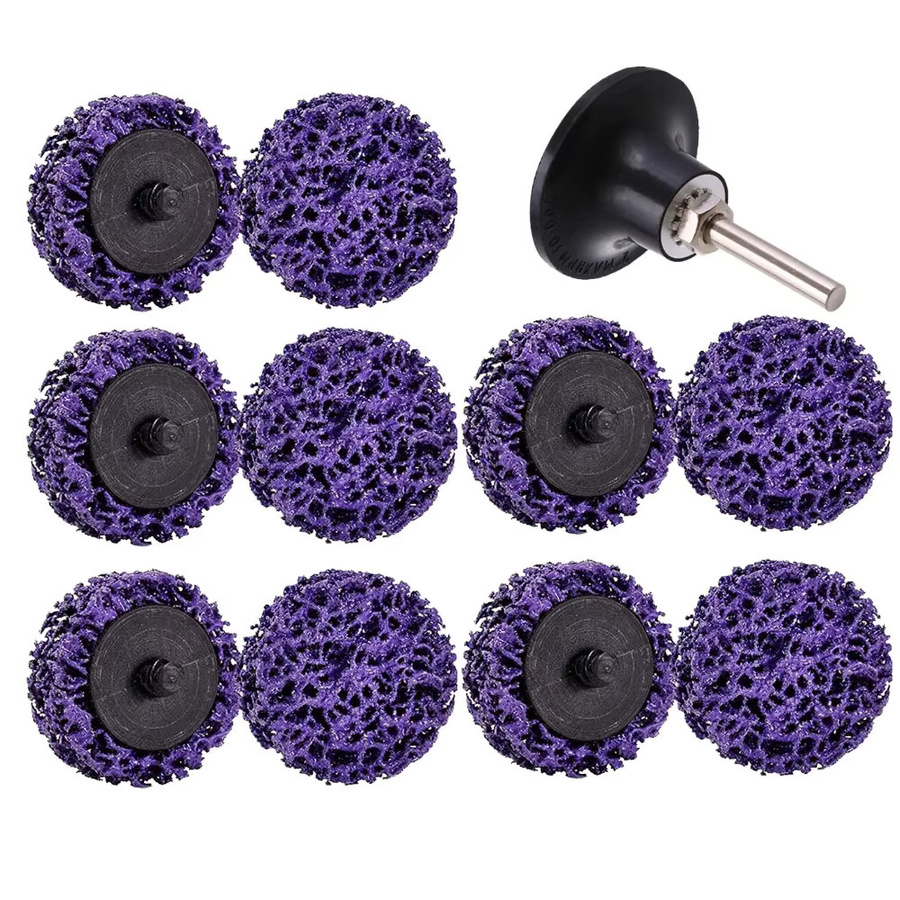 VIBRATITE 11/21-teiliges Schnellwechsel-Set mit Streifenscheiben und Farbabisolierrad für Bohrer und Stabschleifer, 2 Zoll - Bild 7