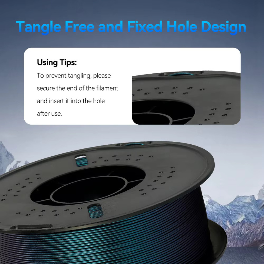 KINGROON PLA Filament Burnt Titanium Multicolour für FDM 3D-Drucker 1,75 mm - Bild 5