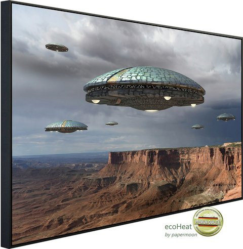 papermoon Infrarotheizung EcoHeat UFO mit Matt-Effekt in Bunt, App-Steuerung und Überhitzungsschutz - Bild 1