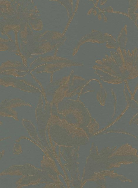 Eijffinger Wallpaper Fiori Ombre Tapete Floral Grün Vlies 340134 - Bild 1