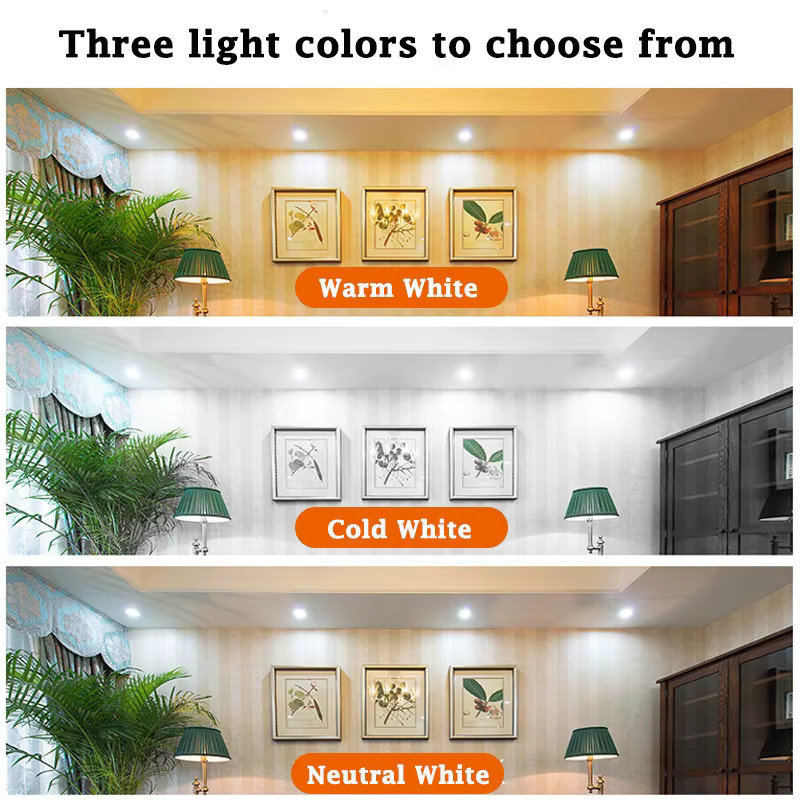 CANMEIJIA LED-Schienenstrahler 20W Dreifarbig für Schienensysteme, Deckenleuchte in Schwarz und Weiß zur Innenbeleuchtung im Wohnzimmer - Bild 4