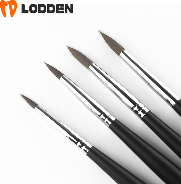 LODDEN Dental Porzellan Stift mit Harz-Pinsel für die Gestaltung von Zähnen und Silikon-Klebstoff-Verbund in Schwarz - Bild 1