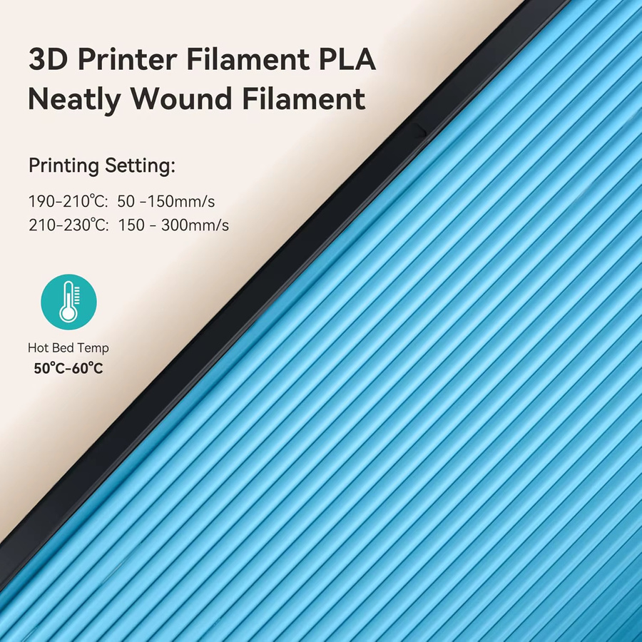 SUNLU PLA Mattes 3D-Filament Mehrfarbig 1,75mm 10kg - Bild 3