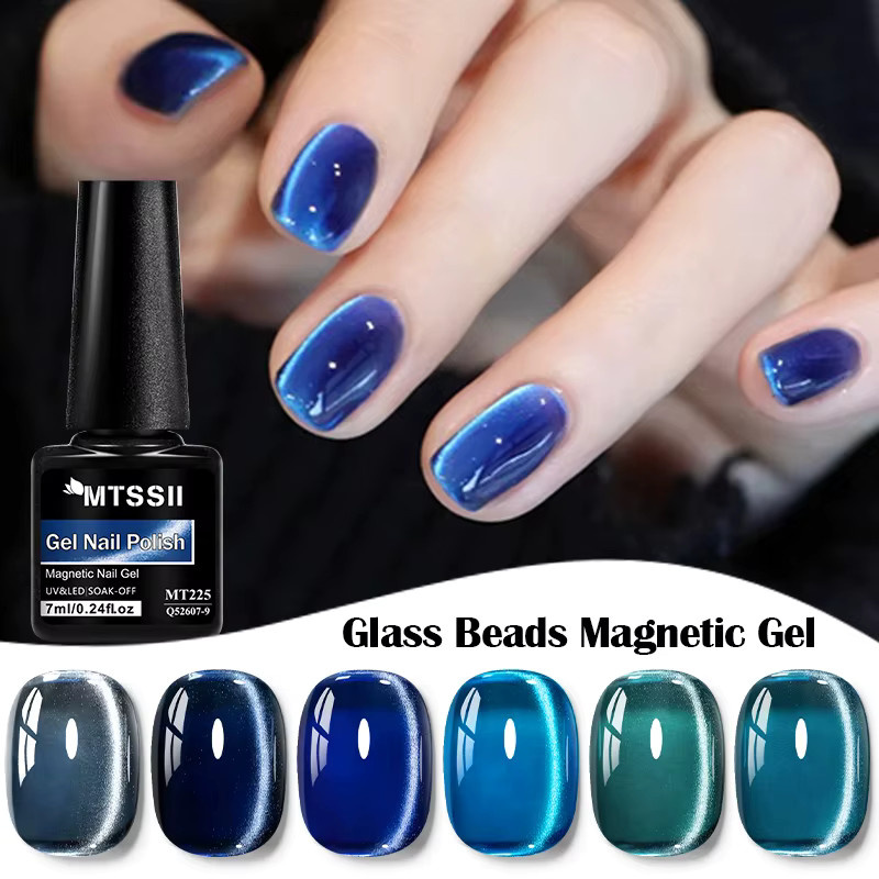 Mtssii Magnetischer Gel-Nagellack, Glitzer, 12 Farben - Bild 2