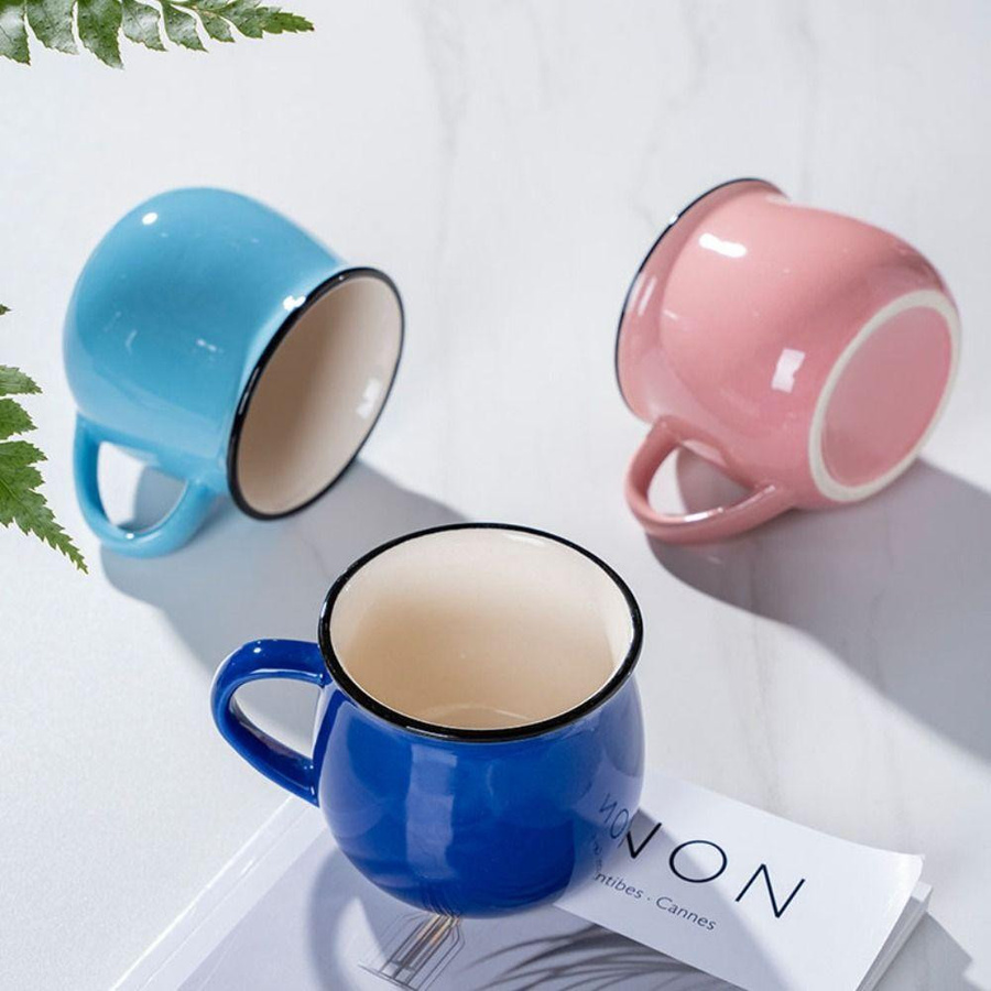 Hejun Kaffeetasse und Teetasse aus Keramik in Rot, 300/400 ml - Bild 6