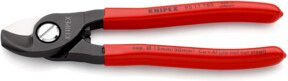 Knipex Kabelschere 95 11 165 aus gehärtetem Stahl in Rot, Länge: 165 mm - Bild 1