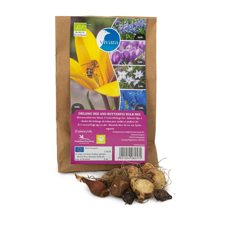 PuurBio Bio-Blumenzwiebelmix für Bienen und Schmetterlinge, 25 Stück, Mehrfarbig - Bild 2