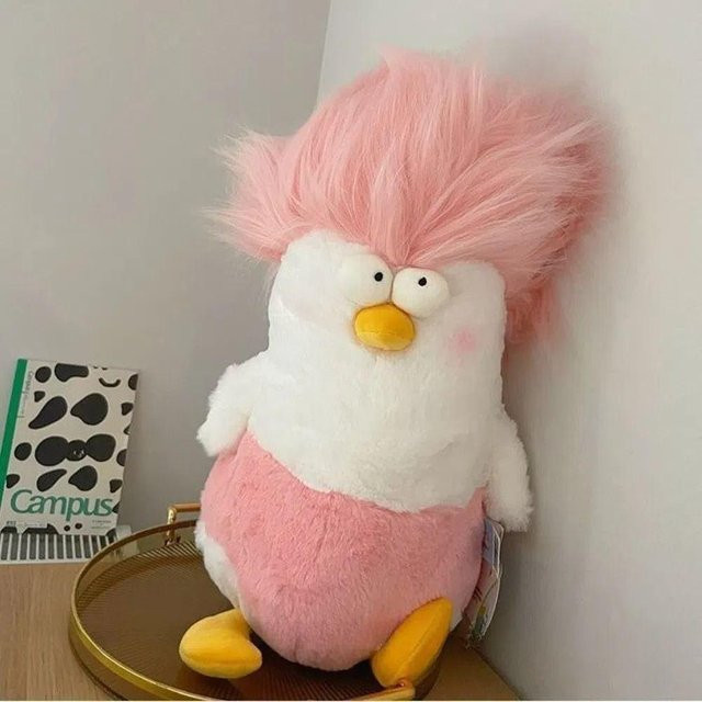 Binchi Keji Travel Cartoon Huhn Plüschtier, rosa, Tiere - Bild 1