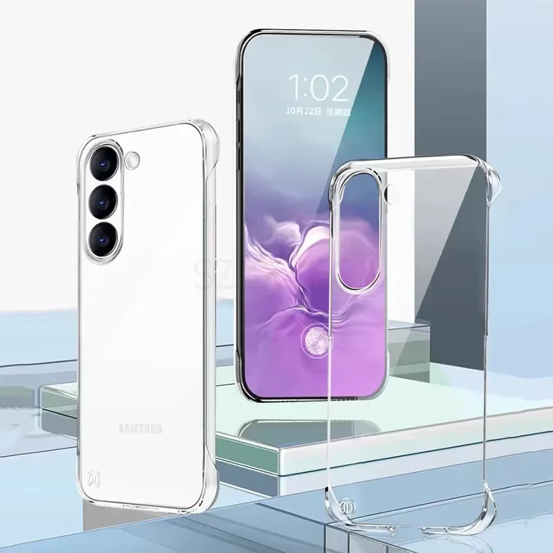 Transparente Rahmenlose Hartschalen-Schutzhülle für Samsung Galaxy S26 S25 S24 S23 S22 S21 Ultra Plus FE Edge - Bild 2