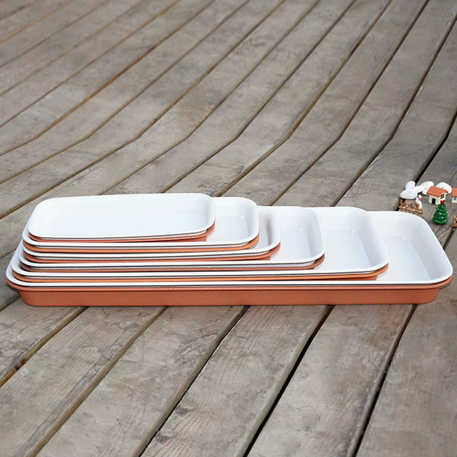 Langlebiges Blumentopf Tropf Tablett aus Kunststoff für Indoor und Outdoor, Weiß - Bild 3