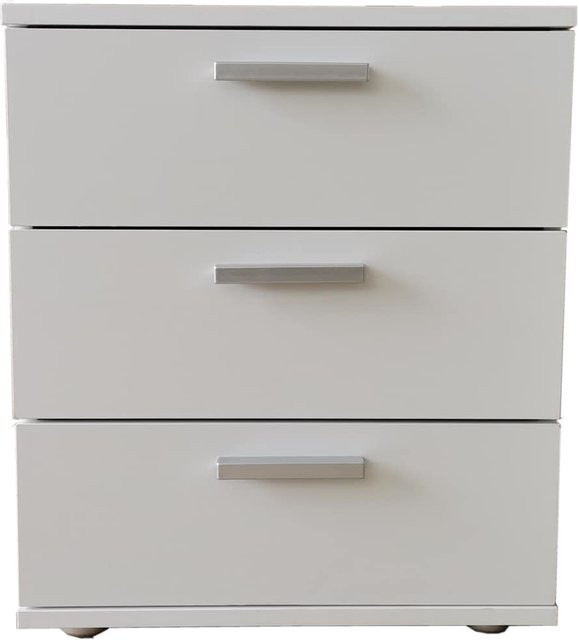 HTI-Living Nachtkommode Nina mit 3 Schubladen in Weiß, B/T/H: 38,0 x 45,0 x 53,0 cm - Bild 1