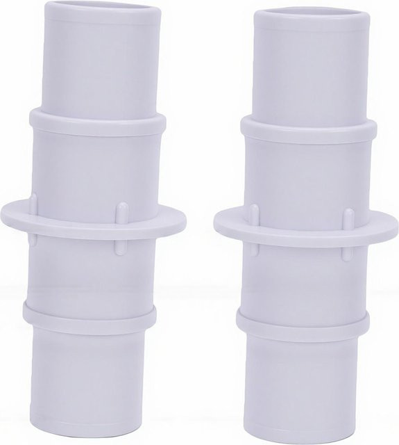 KaiSai Poolschlauch-Adapter Verbinder Kupplung aus PVC für Schwimmbäder und Filterpumpen, Weiß, 1 1/2 Zoll - Bild 1