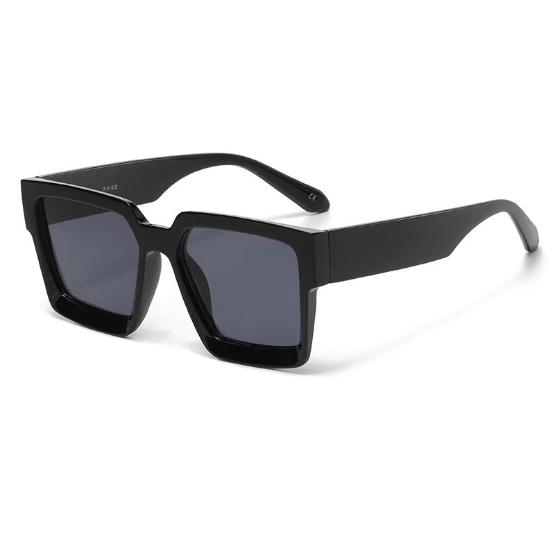 Owl City Sonnenbrille, Quadrat, Vollrand, Kunststoff, Schwarz, Unisex - Bild 2