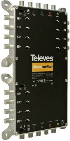 Televes MS512C SAT Multischalter 5 in 12 Schwarz - Bild 1