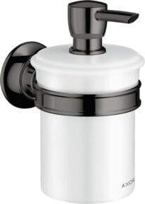 Hansgrohe Axor Montreux Wandmontierter Lotionspender aus Glas und Messing in Silber und Weiß - Bild 1