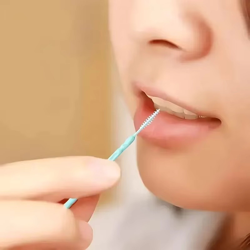 RUZOFO Doppelköpfige Einweg-Interdentalbürste, 200 Stück, Unisex - Bild 3