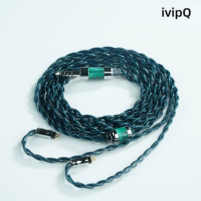 IvipQ Aokiji Furukawa OCC Kupfer-Kopfhörer-Upgrade-Kabel in Blau mit 4,4 mm MMCX, 0,78 mm 2Pin, QDC oder IE900 Anschluss für Dmagicsolo - Bild 5