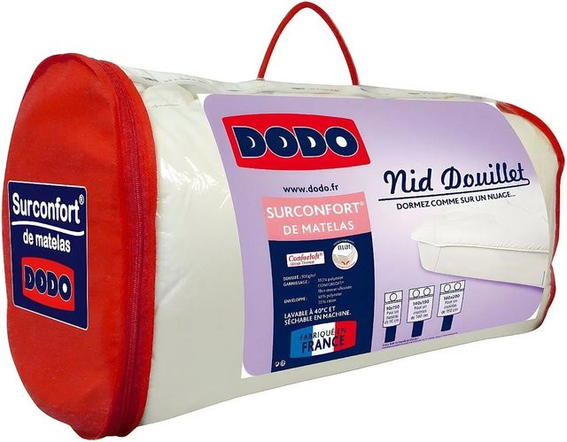 Vente-unique Topper Nid Douillet Weiß 200 cm - Bild 1