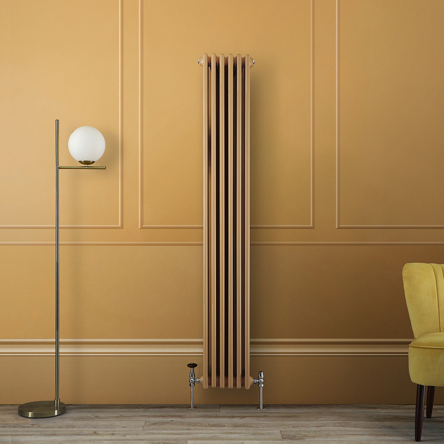 Regent Gliederheizkörper 2-säulig vertikal in Autumn Gelb, H: 180 cm, B: 29 cm - Bild 1