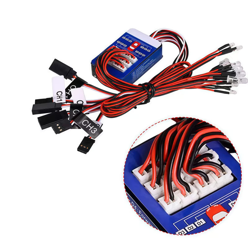 BANGSHE RC-Licht 12 LED-Beleuchtungsset, für 1/10 Maßstab Modelle, Zubehör - Bild 2