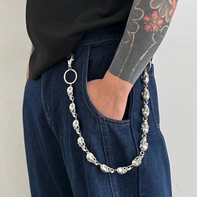 IngeSight.Z Hosenkette, Silber, Herren, Punk - Bild 1