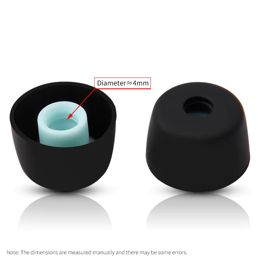 6 Stück Silikon-Ohrstöpsel in Grau für Sony WF-1000XM6 1000XM5 1000XM4 1000XM3 und OnePlus Buds Z TWS In-Ear Eartips - Bild 3