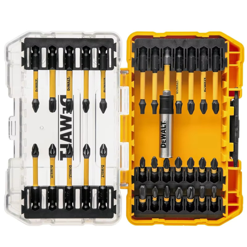 DeWalt DT70730T-QZ 25-teiliges magnetisches Schraubendreher-Bit-Set mit 8 mm Steckschlüsselkopf in Gelb für Holz und Metall - Bild 4