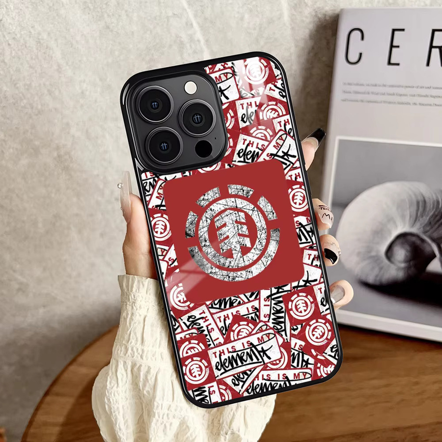 E-Element MagSafe Handyhülle mit Skateboard-Logo für iPhone 11 bis 16 Pro Max Plus Mini in Rot - Bild 4