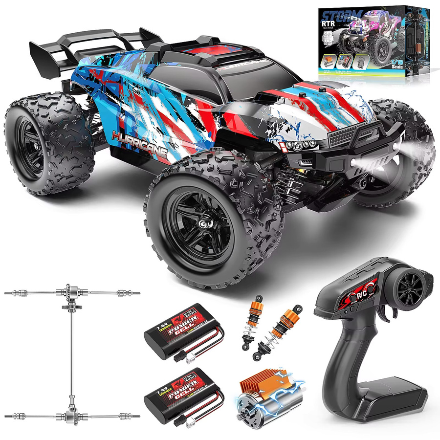 Womaqu 4x4 RC-Auto, ferngesteuertes Offroad-Auto, Maßstab 1:18, 2 Batterien - Bild 5