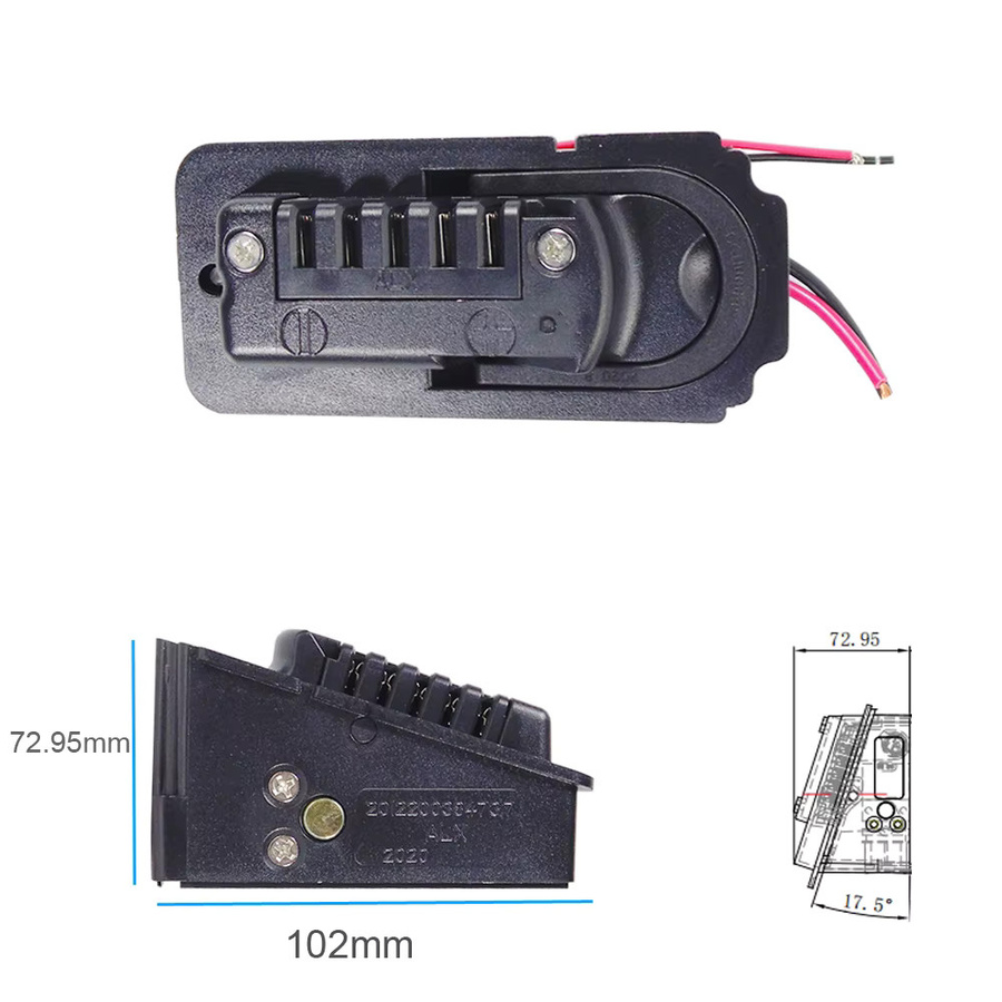 LAFLY Klappbare E-Bike Batterie Obere Abdeckung für X006 Batterie Packs, Farbe: Schwarz, Passend für LAFLY X3 X5 sowie JINGHMA R7 R5 - Bild 2