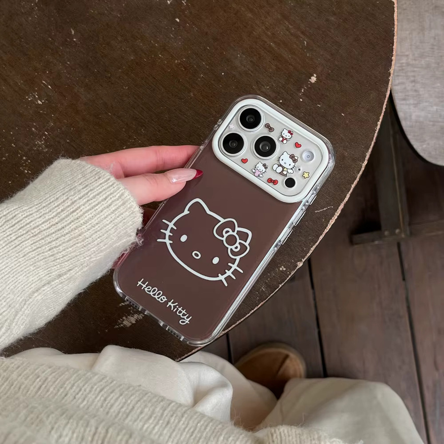 Sanrio Hello Kitty Handyhülle mit Schleife für iPhone 17 16 15 14 13 Pro Max, stoßfeste Hartschale im Cartoon-Design - Bild 3