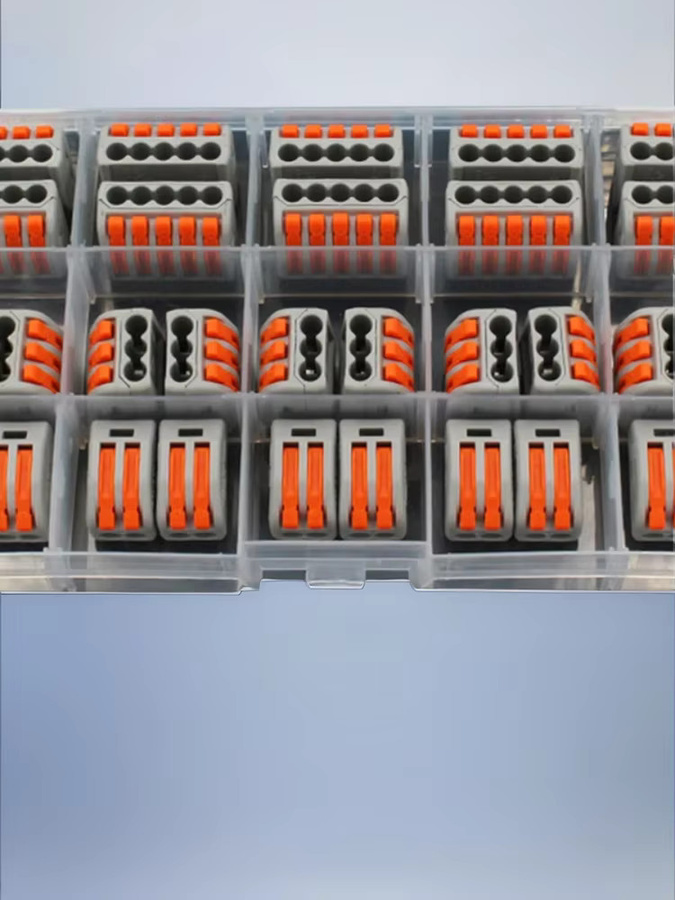 JORPETS Schnellverbinder Set mit Aufbewahrungsbox, 90 Stück Push-in-Hebelverbinder für schnelle elektrische Verkabelung - Bild 5